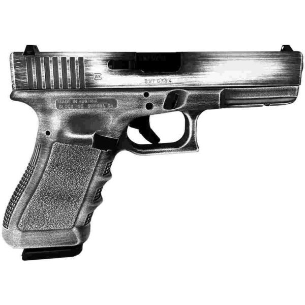 Glock 17 Gen 3 Custom "Destressed White" Handgun 9mm Luger 17rd Magazines (2) 4.49" Barrel Austria