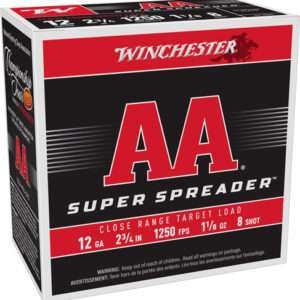 WINCHESTER AA 12GA 2.75" 1-1/8 - SPREADER #8 1250FPS 250RD CASE