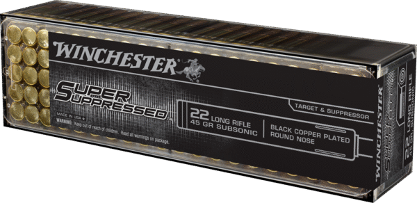 .22LR 45GR LRN SUPPRESSED 100RD BOX