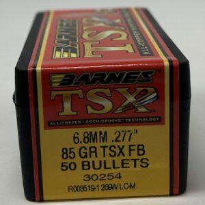 Barnes 6.8mm (.277 Dia) Reloading Bullets Copper TSX B30254 85 Grain Flat Base Hollow Point 50 Pieces
