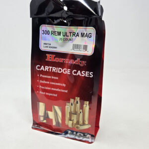 Hornady 300 RUM Unprimed Reloading Brass Casings H86724 20 Pieces
