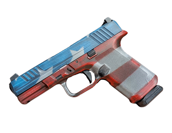 RUGER RXM 9MM PISTOL 4" AMERICAN FLAG O.R. 2-15RD MAGS - ORION EXCLUSIVE