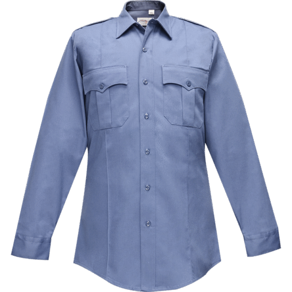 Duro Poplin Long Sleeve Shirt w/ Sewn-In Creases