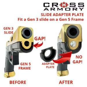 Slide Adapter Plate for Gen3 Slide on Gen4–5 Frames – Cross Armory