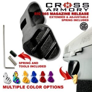 Extended Adjustable Magazine Release for SIG P365 by Cross Armory