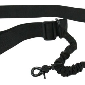 TacFire SL001B Single Point Sling Black Nylon 20"-30" OAL Adjustable Double Bungee Rifle/Shotgun