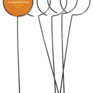Birchwood Casey 49010 Clay Holder Stand Target Stand Silver Wire Standing 5 Pack