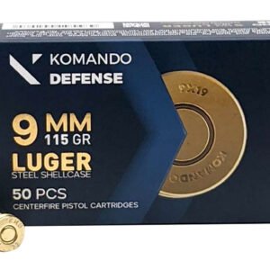 Dickinson LLC BRASS/STL9mm Luger 115gr Full Metal Jacket 50 Per Box/20 Case