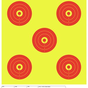 CHAMPION SCOREKEEPER 5 LARGE - BULLSEYE TRGTS YELLOW/RED 12-P