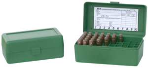 MTM AMMO BOX WSM & 45/70 - 50-ROUNDS FLIP TOP STYLE GREEN