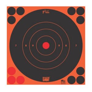 8IN ORANGE BULLSEYE TARGET 6 QTY PK