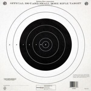 Champion Official NRA Paper Targets GTQ-4(P) 100 yd Small Bore Rifle Single Bull 12/ct