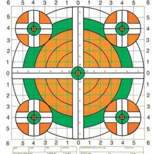 Champion Scorekeeper Targets Fluorescent Orange & Green Bull - 100 yd. Rifle Sight-In 12/Pack