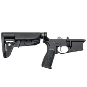 COMPLETE WIDEBODY LOWER RECEIVER WITH MOD-2-SOPMOD STOCK BLK