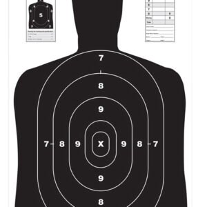Birchwood Casey 37021 EZE-Scorer BC-27 Silhouette Paper Target 23" x 35" 100 Per Pack