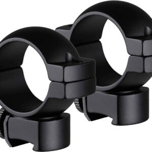 TruGlo TGTG8960B2 Lightweight Scope Rings  Matte Black 1" Medium 2 Screws (1 Per Side)