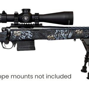 Iota Outdoors RF017S112214T19 Vandal Prime 6.5 Creedmoor 22" Black Spiral Fluted Threaded Barrel, Drilled & Tapped Receiver, Textured Iota EKO Carbon Fiber Stock