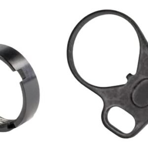 White Label Armory WLA-BUF-7008-01  End Plate Kit Ambidextrous Black Aluminum/Steel AR-15