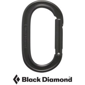 Oval Keylock Carabiner Black