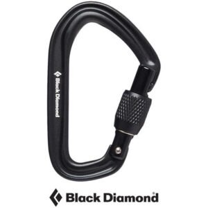 Hotforge Screwgate Carabiner Black for Big Wall Ice Mountaineering Sport and Tra