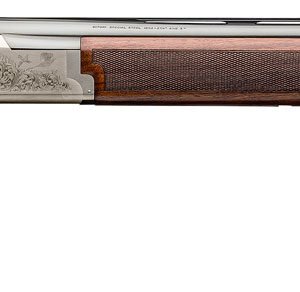 Browning 0182096005 Citori 725 Feather Full Size 20 Gauge Break Open 3" 2rd 26" Blued Over/Under Vent Rib Barrel, Engraved Silver Nitride Aluminum Receiver, Fixed Grade II/III Black Walnut Stock
