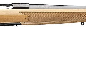 Browning 036080282 X-Bolt 2 Medallion 6.5 Creedmoor 4+1 22" Blue Polished Threaded Barrel & Drilled & Tapped Carbon Steel Receiver, Fixed Gloss AAAA Maple Wood Stock, Radial Muzzle Brake