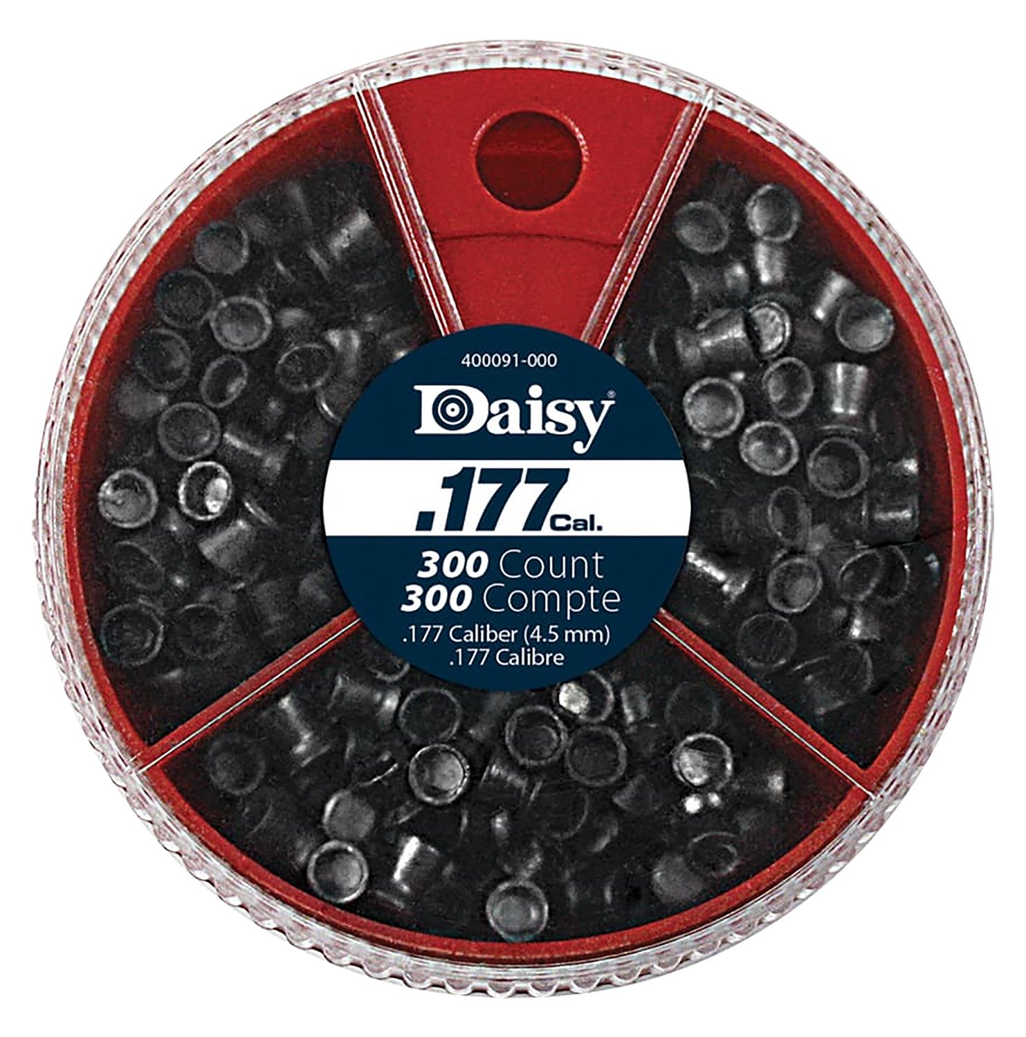 109988.jpg Daisy 987781406 Dial-A-Pellet Premium 177 Lead Flat Nose Pointed Hollow Point 300/Tin