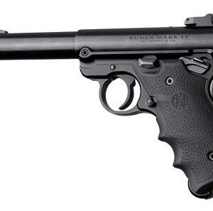 Hogue 79000 Rubber Grip  Black with Finger Grooves for Ruger Mark IV