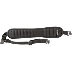 BULLDOG RIBBED RIFLE SLING W DELUXE LOCKING SWIVELS BLK ( 50 PER CASE )