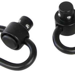 BULLDOG DELUXE QD PUSH BUTTON SWIVEL SET 1.25 IN BLK STEEL ( 20 PER CASE )