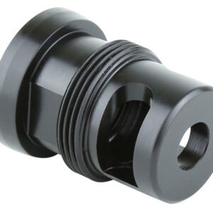 Griffin Armament TMM762 Taper Mount Minimalist Black 17-4 Stainless Steel with 5/8"-24 tpi Threads, 1.34" OAL & 1.07" Diameter for 30 Cal