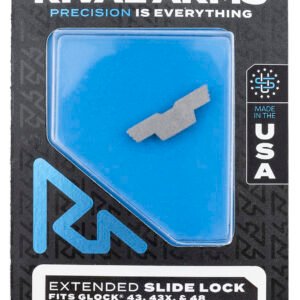Rival Arms RARA80G003D Slide Lock  Extended Polished Stainless for Glock 43/43X/48