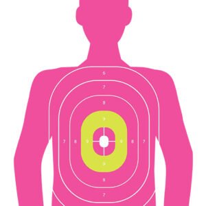 EZ-Aim 15646 In the Pink  Paper Works w/Handgun/Shotgun/Airsoft Gun/BB Guns/Pellet Gun 12 x 18 Pink 8 Pack