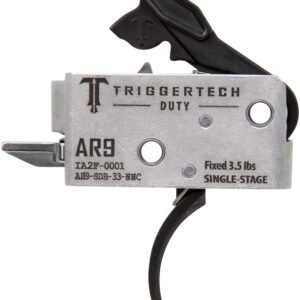 TriggerTech AH9SDB33NNC Duty Curved Trigger Single-Stage 3.50 lbs Draw Weight Fits AR-9