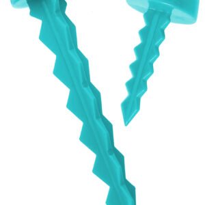 Targettack Llc Targettack Teal Green Polycarbonate Plastic 1"/3" For Paper/Vinyl Targets 12 Pack *Variety