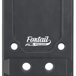 Foxtail Precision 100013 Rear Sight Dovetail Optic Adapter Plate for non MOS Glock  Black Anodized Glock Non MOS