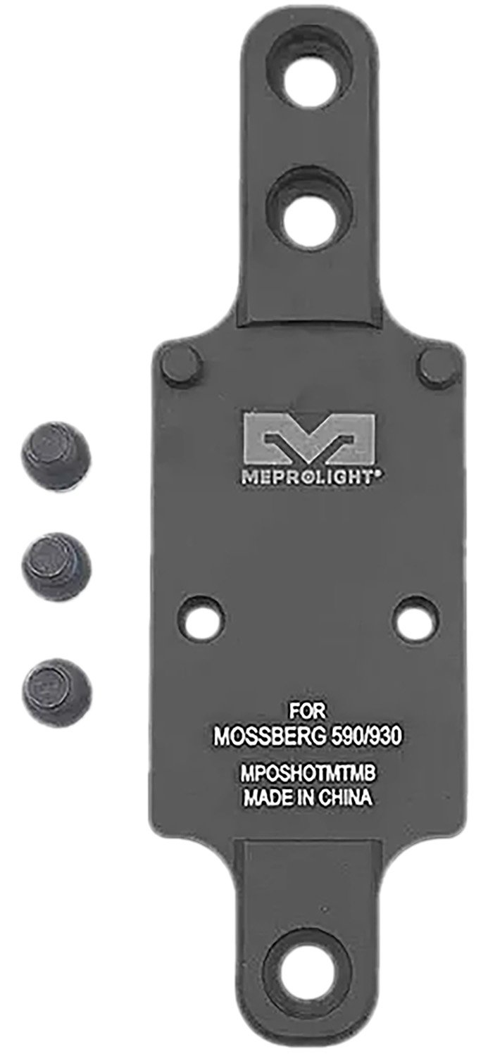 176866.jpg Meprolight USA 901141042 Optics Plate Shotgun Matte Black Aluminum Mossberg 930/590, RMR Footprint
