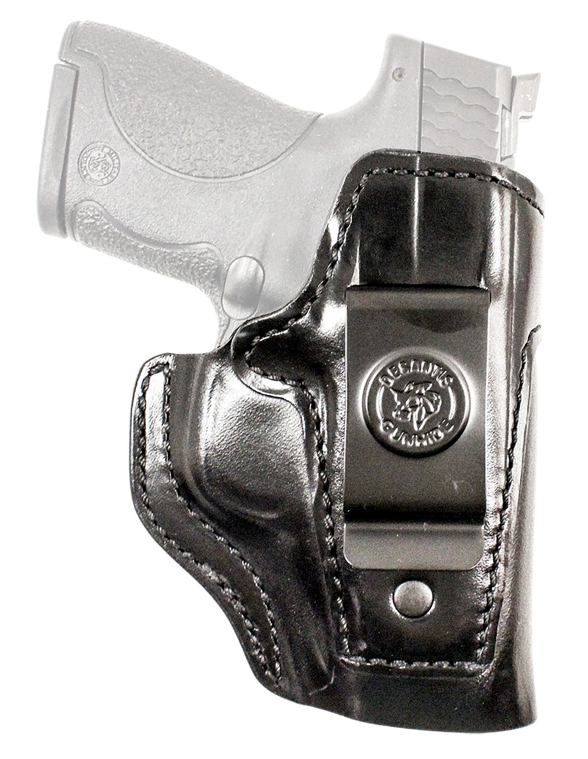 186985.jpg DeSantis Gunhide 127BA2WZ0 Inside Heat IWB Black Leather Fits Springfield Hellcat Pro Right Hand