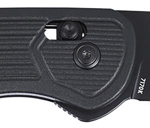 CRKT 7170K SERO  EDC 3.02" Folding Plain Black TiNi S35VN SS Blade, Black Textured GRN Handle
