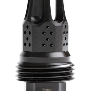 Jk Armament JKMDHDCF14 War Eagle Compensator/Flash Hider Black Nitride Stainless Steel 1/2"x28 Threads 9mm