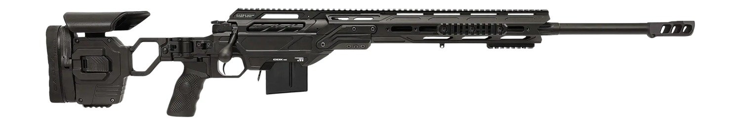 194438.jpg Cadex Inc CDXMCKRKN6524BR20I2B1N CDX-MC Kraken 6.5 Creedmoor 10+1 24" Black DLC Match Grade Threaded Barrel, Black DLC Receiver w/Picatinny Rail, M-LOK Handguard, Black Adjustable Folding Buttstock, B