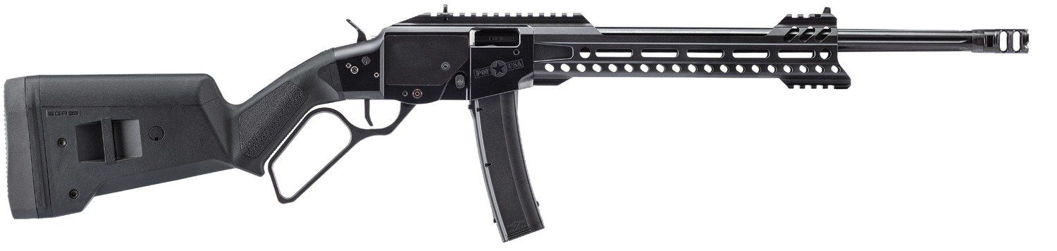 Patriot Ordnance Factory 02543 Tombstone  9mm Luger 20+1 16.50" Black Fluted Threaded Barrel, Black Aluminum Receiver w/Picatinny Rail, M-LOK Handguard, Magpul SGA Black Synthetic Stock