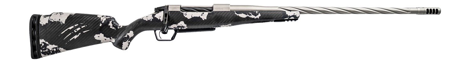 Fierce Firearms ROGSSX300PRC22TP Twisted Rogue XP 300 PRC 3+1 22" Tungsten Cerakote Spiral Fluted Threaded Stainless Steel Barrel, Drilled & Tapped Receiver, BiPod Rail Forend, Phantom Camo LR Negativ