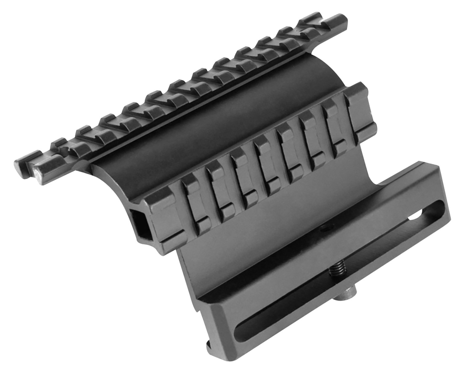 22641.jpg Aim Sports MK007 AK Double Side Rail Mount Side Mount Black Anodized Aluminum Fits AK-47 1913 Picatinny Rail Mount