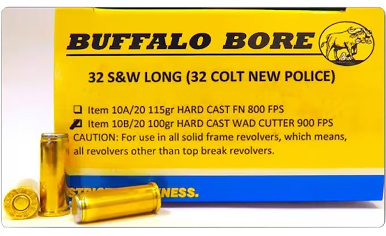 Buffalo Bore Ammunition 3H20 Buffalo-Barnes Strictly Business 45Colt 225gr Barnes VOR-TX XPB Lead Free 20 Per Box/12 Case