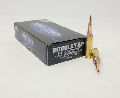 DoubleTap 6.5mm Creedmoor Ammunition 65CM140M 140 Grain Hollow Point Boat Tail 20 Rounds - Double Tap Ammunition