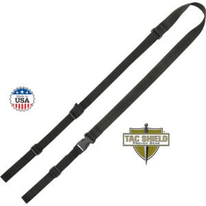 2 Point Web Loop Sling with Fast Adjust Black 1 1/4in