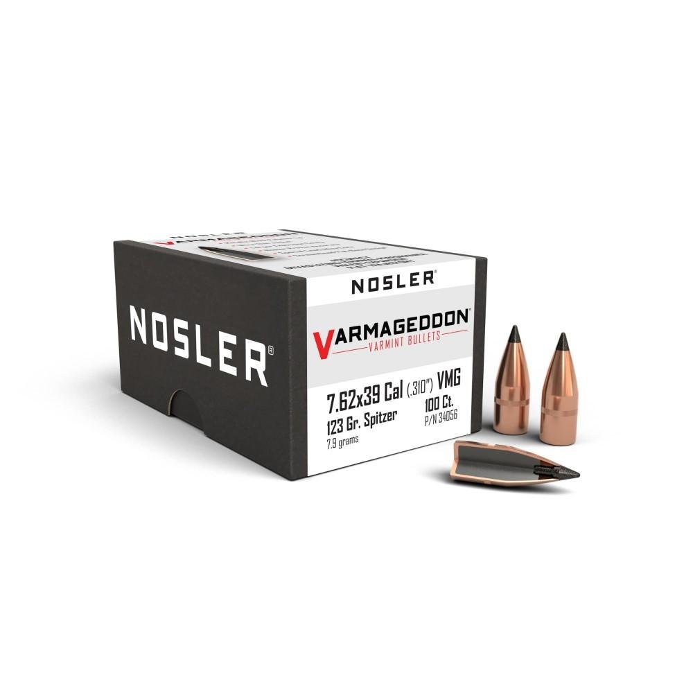 https3A2F2Fmedia.chattanoogashooting.com2Fimages2Fproduct2FNO340562FNO34056-1.jpg Nosler Varmageddon Rifle Bullets 7.62x39 .310" 123 gr FB-TIPPED 100/ct
