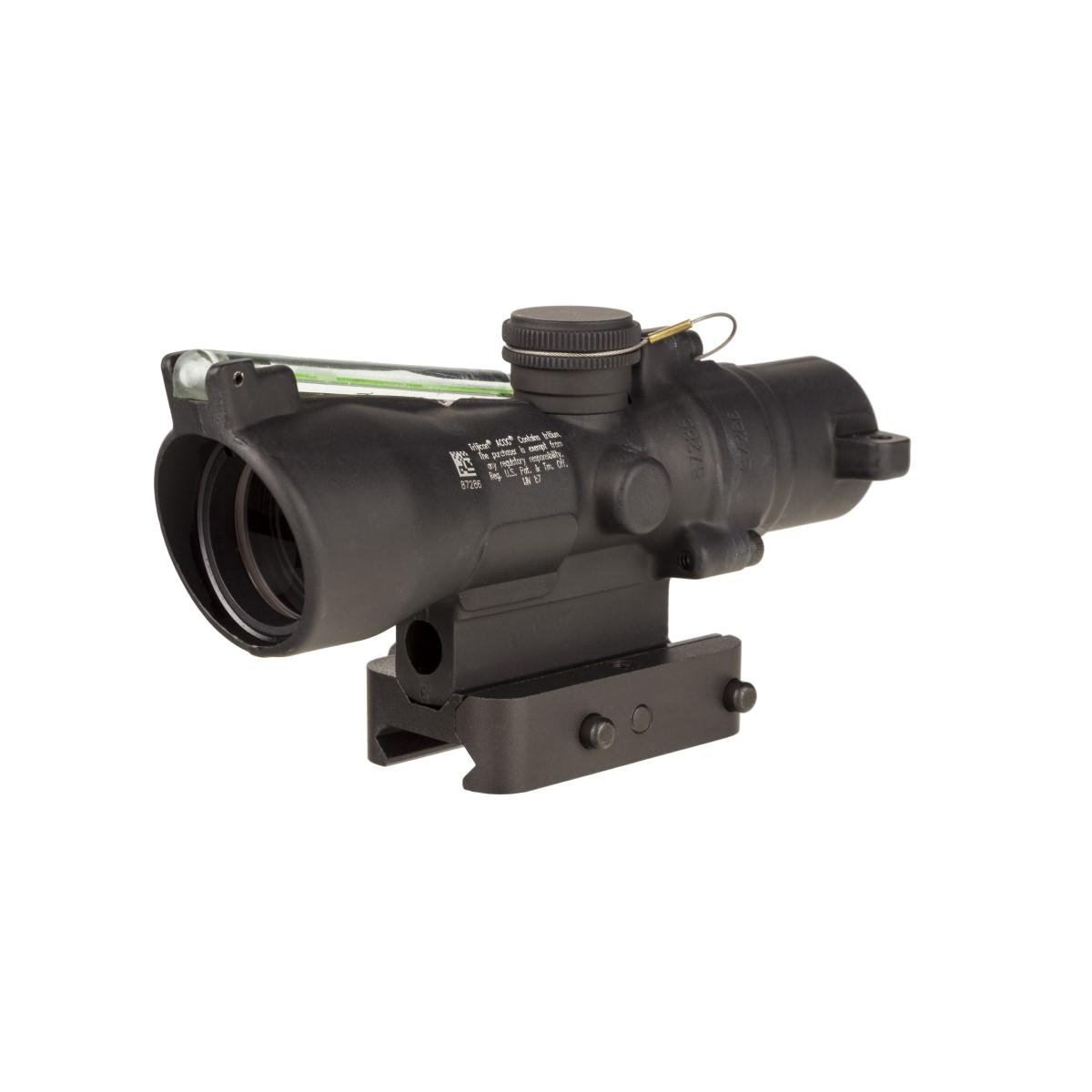 https3A2F2Fmedia.chattanoogashooting.com2Fimages2Fproduct2FTR4003502FTR400350.jpg Trijicon Compact ACOG 3x24 Rifle Scope Green Horseshoe/Dot .223/55gr. Illuminated Black w/ Mount