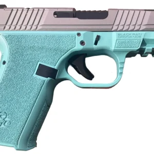 BLACK RAIN FRONTLINE+ HGA 9MM 4IN BBL 15RD TIFFANY BLUE/STAINLESS SLIDE